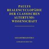 Buchcover Realencyclopädie der classischen Altertumswissenschaft