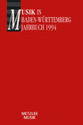 Buchcover Musik in Baden-Württemberg, Band 1: Jahrbuch 1994