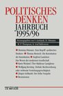 Buchcover Politisches Denken. Jahrbuch