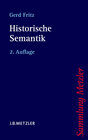 Buchcover Historische Semantik