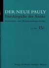 Buchcover Der Neue Pauly, Band 15/1: Rezeption La–Ot