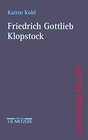 Buchcover Friedrich Gottlieb Klopstock (Sammlung Metzler)