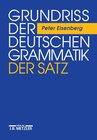Buchcover Grundriss der deutschen Grammatik / Der Satz