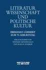 Buchcover Literaturwissenschaft und politische Kultur