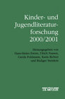 Buchcover Kinder- und Jugendliteraturforschung 2000/2001