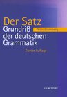 Buchcover Grundriss der deutschen Grammatik / Der Satz