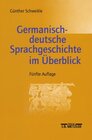 Buchcover Germanisch-deutsche Sprachgeschichte im Überblick