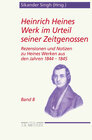 Buchcover Heinrich Heines Werk im Urteil seiner Zeitgenossen