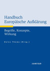 Buchcover Handbuch Europäische Aufklärung
