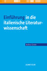 Buchcover Einführung in die italienische Literaturwissenschaft
