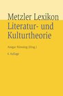 Buchcover Metzler Lexikon Literatur- und Kulturtheorie