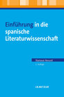 Buchcover Einführung in die spanische Literaturwissenschaft