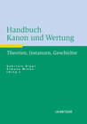 Buchcover Handbuch Kanon und Wertung