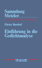 Buchcover Einführung in die Gedichtanalyse