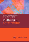 Buchcover Handbuch Sprachkritik