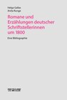 Buchcover Romane und Erzählungen Deutscher Schriftstellerinnen UM 1800