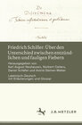 Buchcover Friedrich Schiller: Über den Unterschied zwischen entzündlichen und fauligen Fiebern