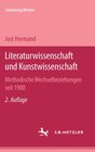 Buchcover Literaturwissenschaft und Kunstwissenschaft