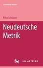 Buchcover Neudeutsche Metrik