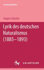 Buchcover Lyrik des deutschen Naturalismus (1885-1893)