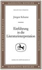 Buchcover Einführung in die Literaturinterpretation