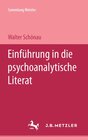 Buchcover Einführung in die psychoanalytische Literaturwissenschaft