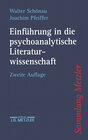 Buchcover Einführung in die psychoanalytische Literaturwissenschaft