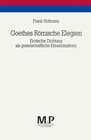 Buchcover Goethes Römische Elegien