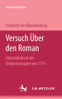 Buchcover Versuch über den Roman