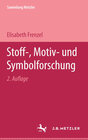 Buchcover Stoff-, Motiv- und Symbolforschung