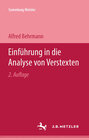 Buchcover Einführung in die Analyse von Verstexten