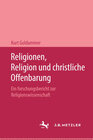 Buchcover Religionen, Religion und christliche Offenbarung