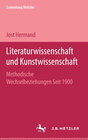 Buchcover Literaturwissenschaft und Kunstwissenschaft