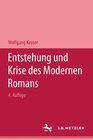 Buchcover Entstehung und Krise des modernen Romans