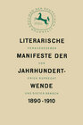 Buchcover Literarische Manifeste der Jahrhundertwende 1890–1910