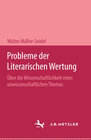 Buchcover Probleme der Literarischen Wertung