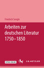 Buchcover Arbeiten zur deutschen Literatur 1750–1850