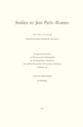 Buchcover Studien zu Jean Pauls "Komet"
