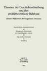 Buchcover Theorien der Geschichtsschreibung und ihre erzähltheoretische Relevanz