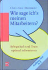 Buchcover Wie sage ich's meinen Mitarbeitern?