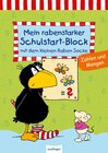 Buchcover Der kleine Rabe Socke: Mein rabenstarker Schulstart-Block – Zahlen und Mengen