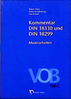 Buchcover Kommentar DIN 18330 und DIN 18299 Mauerarbeiten