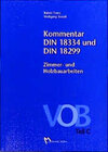 Buchcover Kommentar zur DIN 18334 und DIN 18299 Zimmer- und Holzbauarbeiten