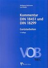 Buchcover Kommentar DIN 18451 und DIN 18299 Gerüstarbeiten