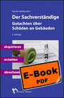 Buchcover Der Sachverständige - E-Book (PDF)