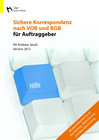 Buchcover Sichere Korrespondenz nach VOB und BGB für Auftraggeber, 2012