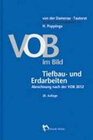 Buchcover VOB im Bild - Tiefbau- und Erdarbeiten