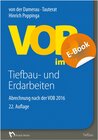 Buchcover VOB im Bild – Tiefbau- und Erdarbeiten - E-Book (PDF)
