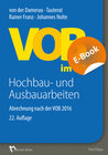 Buchcover VOB im Bild – Hochbau- und Ausbauarbeiten - E-Book (PDF)