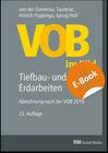 Buchcover VOB im Bild – Tiefbau- und Erdarbeiten - E-Book (PDF)